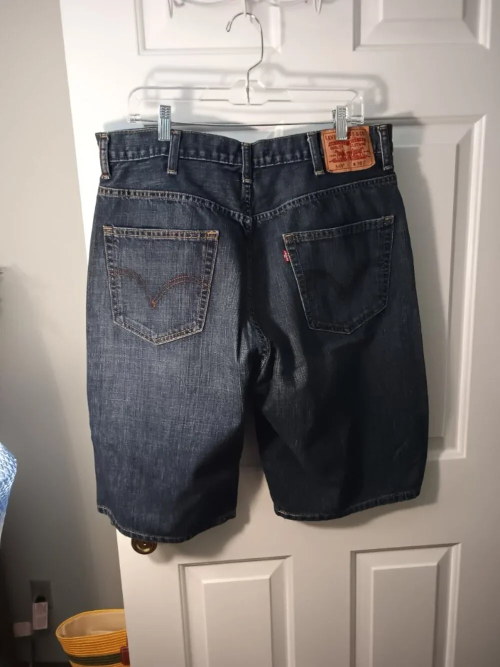 Mens Levi's Dark Blue Denim Jean Shorts
